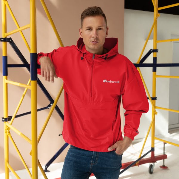 Embroidered Champion Packable Jacket - Image 8