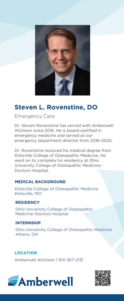 Dr. Steven L. Rovenstine Rack Card