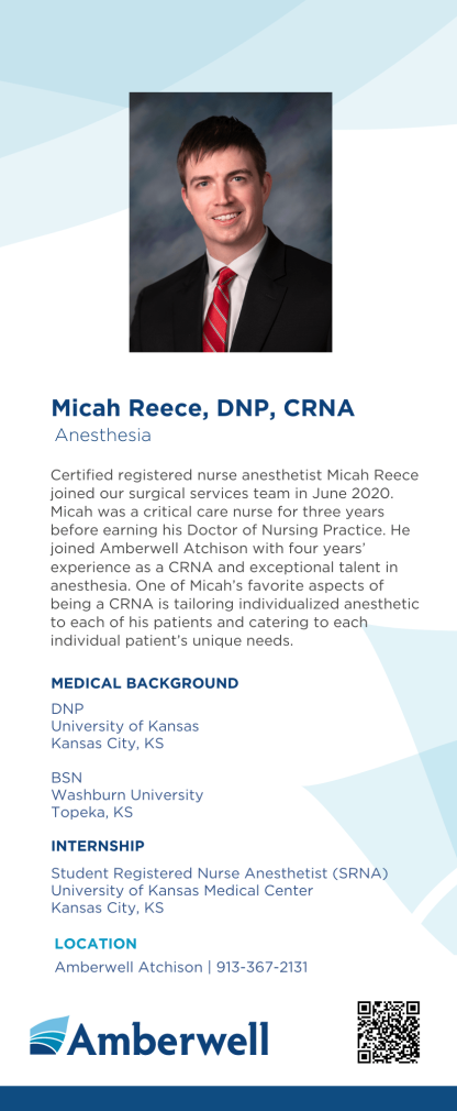 Micah Reece Rack Card