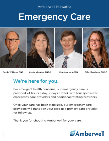 Hiawatha Emergency Care Poster