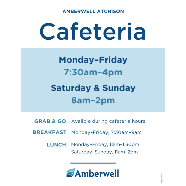 Cafeteria Hours Sign