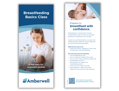 Maternal Care Breastfeeding Basics Class Rack Card