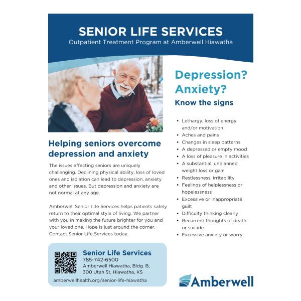 Senior Life Services Program Flyer