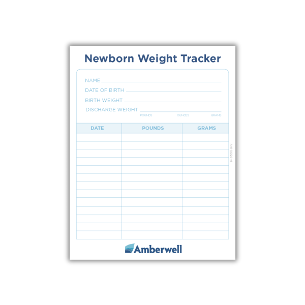 Maternal Care Weight Check Card