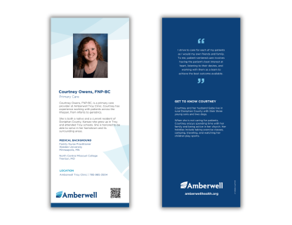 Courtney Owens  Rack Card