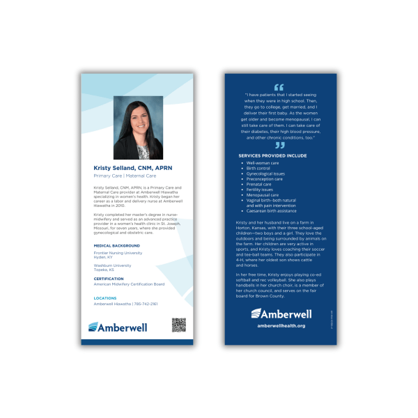 Kristy Selland Rack Card