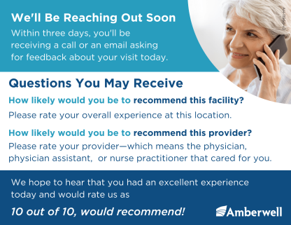 Patient Survey Card