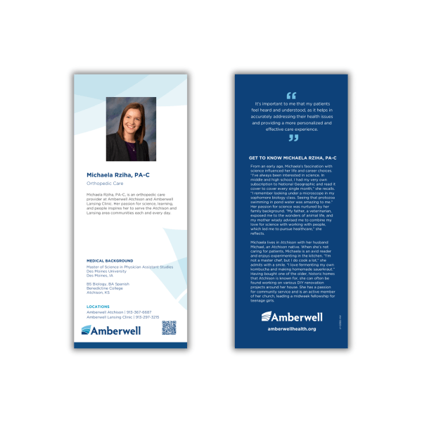 Michaela Rziha Rack Card