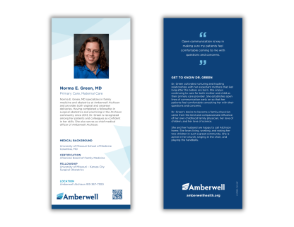 Dr. Norma E. Green Rack Card