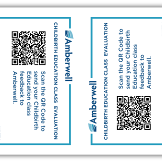 Childbirth Education Class Evaluation QR code handout