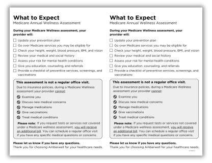 What to Expect-Medicare Annual Wellness Assessment