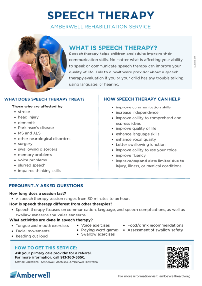 Speech Therapy Flyer