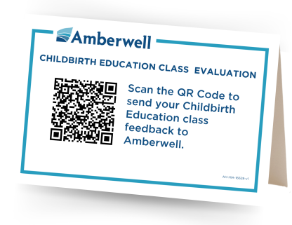 Childbirth Education Class Evaluation QR code handout - Image 2