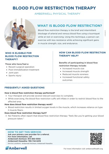 Blood Flow Restriction Therapy