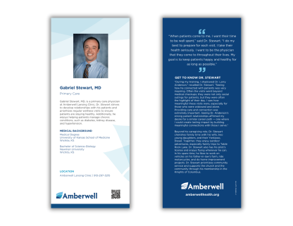 Gabriel Stewart, MD Rack Card