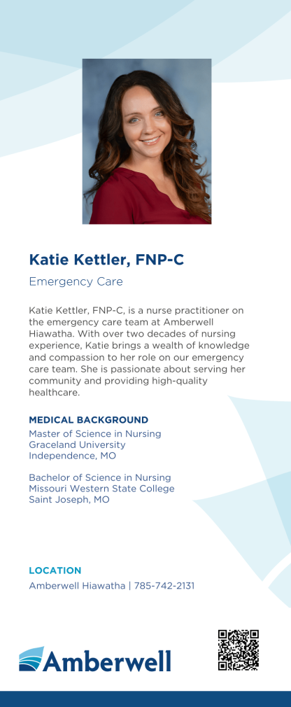 Katie Kettler, FNP-C Rack Card