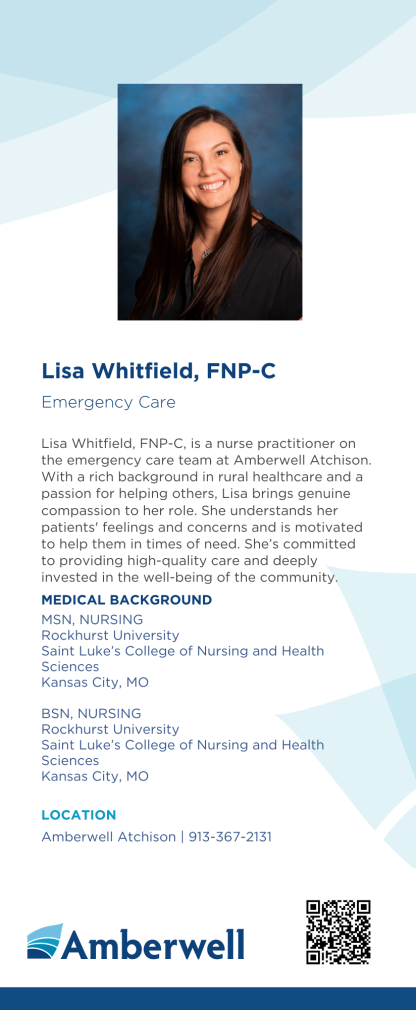 Lisa Whitfield, FNP-C Rack Card