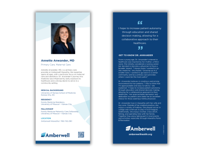 Dr. Annette Anwander Rack Card