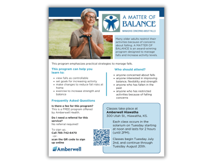 Hiawatha Matter of Balance Flyer
