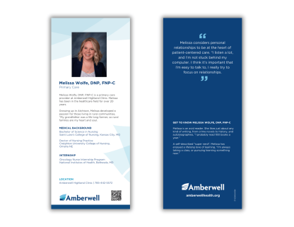 Melissa Wolfe Rack Card