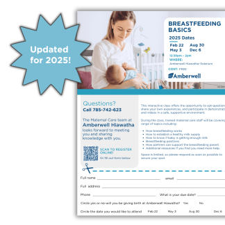 Hiawatha Breastfeeding Basics Cut Away Flyer