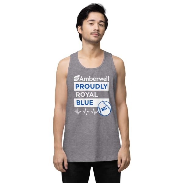 "Amberwell Proudly Royal Blue" Men’s premium tank top - 2 Colors - Image 7