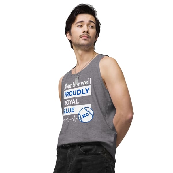 "Amberwell Proudly Royal Blue" Men’s premium tank top - 2 Colors - Image 9