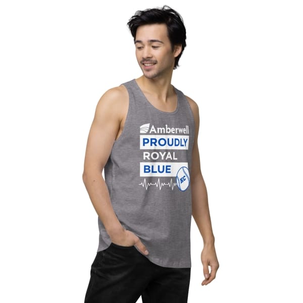 "Amberwell Proudly Royal Blue" Men’s premium tank top - 2 Colors - Image 8