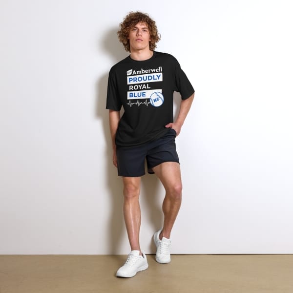"Amberwell Proudly Royal Blue" - Unisex performance crew neck t-shirt - 3 colors - Image 2