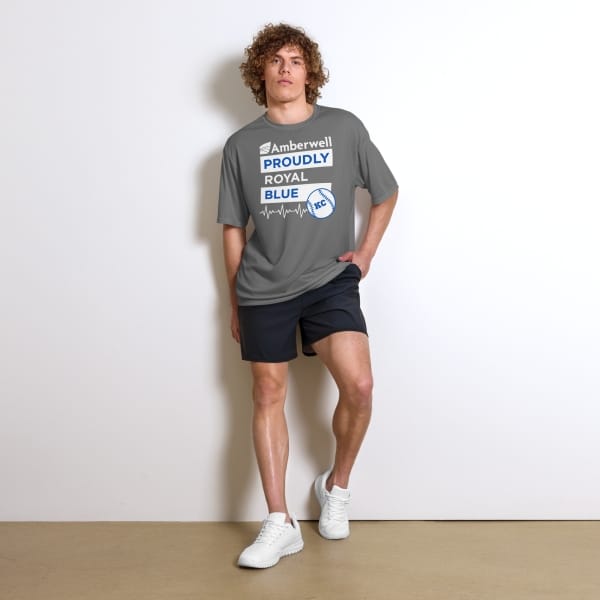 "Amberwell Proudly Royal Blue" - Unisex performance crew neck t-shirt - 3 colors - Image 3