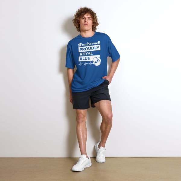 "Amberwell Proudly Royal Blue" - Unisex performance crew neck t-shirt - 3 colors