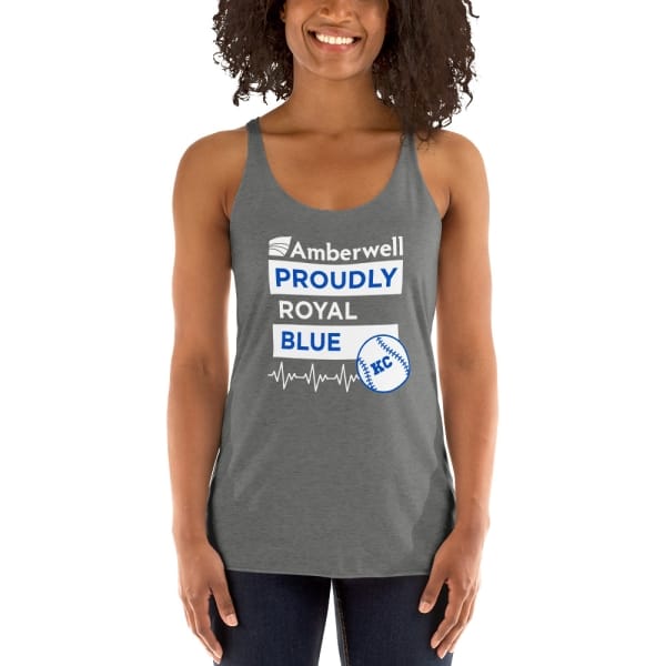 "Amberwell Proudly Royal Blue" - Women's Racerback Tank - 3 colors - Image 5