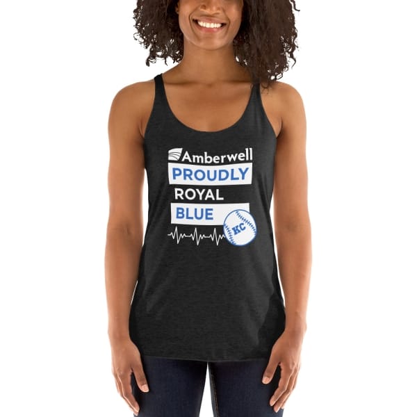 "Amberwell Proudly Royal Blue" - Women's Racerback Tank - 3 colors