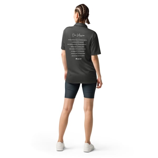 adidas space-dyed polo - Mission on back - Image 2