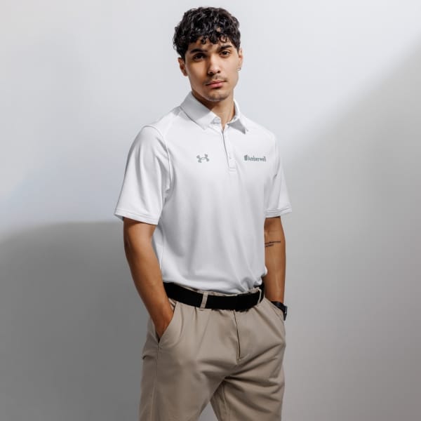 White - Under Armour® men's polo - Embroidery